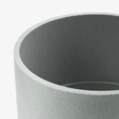 SUMUHOME NYPON DEKORATİF PLASTİK SAKSI GRİ 15 CM - 2