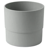 SUMUHOME NYPON DEKORATİF PLASTİK SAKSI GRİ 15 CM - 1