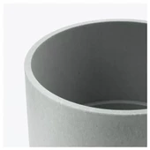 SUMUHOME NYPON DEKORATİF PLASTİK SAKSI GRİ 12 CM - 2