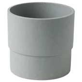 SUMUHOME NYPON DEKORATİF PLASTİK SAKSI GRİ 12 CM - 1