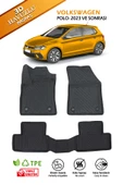 Havuzlu 3d Siyah Paspas Takımı,Volkswagen-Polo-2023 Sonrası 3d Havuzlu Paspas+Araç Kokusu - 1