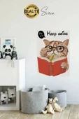 Özel Tasarım WC Klozet İçin Komik Kedi Sticker Tuvalet Banyo Cam Duvar Yapıştırma Etiket Dekoratif - 2