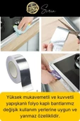 Premium Baca Klapesi Alüminyum Bant Aspiratör Borusu Seti Folyo Yanmaz Sızdırmaz Havalandırma Mutfak - 4