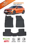 Havuzlu 3d Siyah Paspas Takımı, VOLKSWAGEN-POLO-2009-2017 3d Havuzlu Paspas+Araç Kokusu - 1