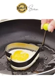 Paslanmaz Metal Kalp Şeklinde Omlet Krep Kalıbı Özel Model Uzun Ömürlü Yanmaz Yapışmaz Portatif thumbnail 2