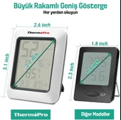 ThermoPro TP50 Termometre İç Mekan Dijital Isı ve Nem Ölçer - 3 Adet - 6