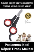 Premium Paslanmaz Kedi Köpek Tırnak Makası Küçük Boy Evcil Hayvan Bakım Kaymaz Saplı Düzeltici Pençe - 1