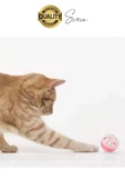 Hareketli 3.5 cm Çıngıraklı Kedi Köpek Evcil Hayvan Oyun Topu Plastik Zil Oyuncağı Eğitici - 3