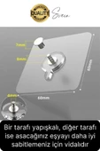 1 Adet Süper Güçlü Kendinden Yapışkanlı Tutunabilen Çok Amaçlı Çerçeve Tablo Banyo Duş Mutfak Askı - 4