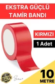1 Adet 10 mt Kırmızı Tamir Takviye Kapatıcı Güçlü Onarım Bandı Su Geçirmez Sızdırmaz Dayanım Çatlak thumbnail 1