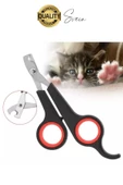 Premium Paslanmaz Kedi Köpek Tırnak Makası Küçük Boy Evcil Hayvan Bakım Kaymaz Saplı Düzeltici Pençe - 4