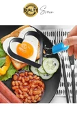 Paslanmaz Metal Kalp Şeklinde Omlet Krep Kalıbı Özel Model Uzun Ömürlü Yanmaz Yapışmaz Portatif thumbnail 6