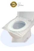 50 Adet Pratik Hijyenik Tek Kullanımlık Klozet Kapağı Pedi Örtüsü Yeni Sezon Koruyucu Kirletmez - 5