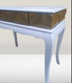 Dresuar Piramit MODEL 90521 Gold Beyaz Uyum Lükens Kayın Ayak El Yapım thumbnail 4