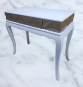 Dresuar Piramit MODEL 90521 Gold Beyaz Uyum Lükens Kayın Ayak El Yapım thumbnail 9