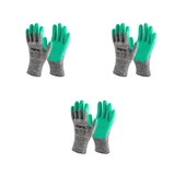 Mafel MF-80 Camcı Yeşil Lateks İş Güvenlik Eldiven - 10/XL - 3 Çift - Paket thumbnail 1