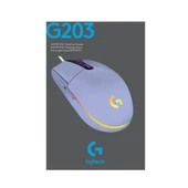 LOGITECH G203 LIGHTSYNC 8000 DPI RGB KABLOLU GAMING MOUSE-LİLA - 5