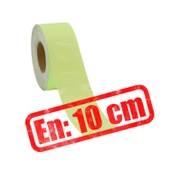 Gece Parlayan Fotolümen En 10 cm Reflektörlü 1 Mt İkaz Yeşil Fosforlu Reflektif Düz Şerit Bant - 3