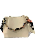 STONE Kadın Suni Deri Fularlı Zincirli Omuz Çantası thumbnail 2