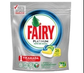 Fairy Platinum 26 Yıkama Bulaşık Makinesi Deterjanı Kapsülü Limon Kokulu - 1