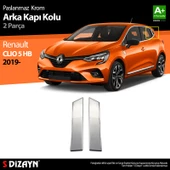 Renault Clio 5 Krom Kapı Kolu Arka 2 Prç. 2019 2020 2021 2022 2023 2024 2025 - 1