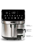 Wiami Airfryer 6.5L Inox Akıllı Hava Fritözü - 3