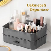 Porsima 0619 Çekmeceli Takı Organizeri Makyaj Düzenleyici Makyaj Kutusu Çekmeceli Takı Bijuteri Mücevher Kutusu Antrasit thumbnail 1