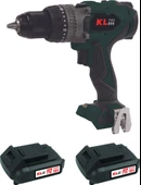 Klpro KLDM18BHX-20 18V/2.0AH. 150NM Kömürsüz Çift Akülü Şarjlı Darbeli Matkap thumbnail 1