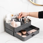 Porsima 0619 Çekmeceli Takı Organizeri Makyaj Düzenleyici Makyaj Kutusu Çekmeceli Takı Bijuteri Mücevher Kutusu Antrasit thumbnail 2