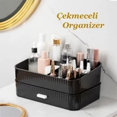 Porsima 0619 Çekmeceli Takı Organizeri Makyaj Düzenleyici Makyaj Kutusu Çekmeceli Takı Bijuteri Mücevher Kutusu Siyah thumbnail 1