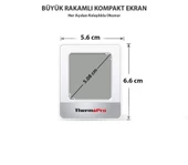 ThermoPro TP49W-B Mini İç Mekan Dijital Isı ve Nem Ölçer Termometre Siyah-Beyaz - 7