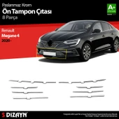 Renault Megane 4 Krom Ön Tampon Çıtası 8 Prç. 2020 2021 2022 2023 2024 2025 thumbnail 1