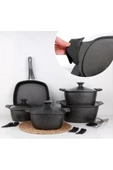 Arzu Çelik Katre 9 Parça Granit Tencere Seti thumbnail 2