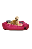 Teknor Ultrasoft Büyük Irk Köpek Yatağı Yıkanabilir Yüksek Kaliteli Kumaş Pati Işlemeli   80 x100 cm - 1