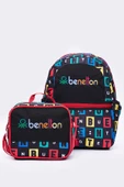United Colors Of Benetton Erkek Çocuk 2'li Okul Seti İlkokul Çantası ve Beslenme Çantası Seti 13169 - 1