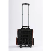 Brave Paws Tekerlekli Plastik Fileli Kedi ve Köpek Taşıma Çantası Çekçek Mekanizmalı Yıkanabilir (SİYAH) - 5