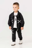 Çift Cepli Fermuarlı Su Geçirmez 3 Parça Erkek Çocuk Ceketli Takım thumbnail 1