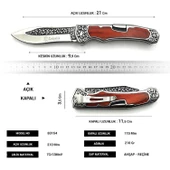 Columbia Company B-3154-A İşlemeli Çakı - 6