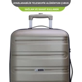 Vegmann Polipropilen (PP) Atlas Gold Orta Boy Valiz thumbnail 3