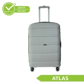 Vegmann Polipropilen (PP) Atlas Gri Orta Boy Valiz - 1
