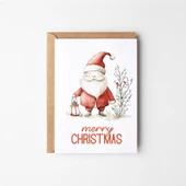 8’li Yılbaşı Noel Baba Kartpostal Seti, Mutlu Yıllar Kartı, Yeni Yıl Kartları - 6