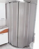 Oval Teknesiz Duşakabin Mika Plastik Camlı ND410 - 1