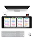 SonicTouch UltraGrand 2025 Takvimi Kişiye Firmaya Özel Promosyon Xxl Sıvı Geçirmez Masa Üstü Klavye Mouse Pad 40x90Cm - 2