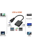 USB 3.0 To HDMI Çevirici Dönüştürücü Kablo Adaptör - 4