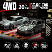 Nissan GTR 1:24 Drift 4X4 Şarjlı RC Uzaktan Kumandalı 20 Km/s Hızında Hediyelik Oyuncak - 4
