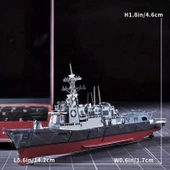 Burke Sınıfı Destroyer, Metal DIY Montajlı Model, Üç Boyutlu Bulmaca, El Yapımı El Sanatları Dekorasyonu - 4
