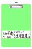 Sekreterlik Kapaksız A4 1 Adet Renkli A4 Kapaksız Sekreterlik Klipsli Metal Mekanizmalı 80 Yaprak Kapasiteli - 8