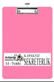 Sekreterlik Kapaksız A4 1 Adet Renkli A4 Kapaksız Sekreterlik Klipsli Metal Mekanizmalı 80 Yaprak Kapasiteli - 5