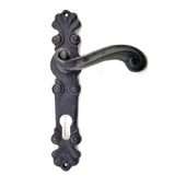 Antika Tarz Dekoratif Pirinç Okyanus Banyo Kapı Kolu - 230x46 mm, Oksit - 1