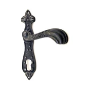 Antika Tarz Dekoratif Pirinç Mevlana Yale Kapı Kolu - 228x48 mm, Oksit - 1